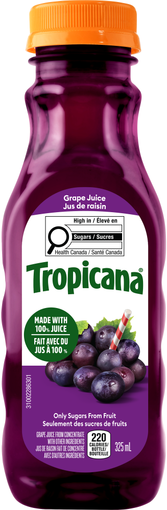 Jus De Raisin À 100 % TropicanaMD Fait De Concentré