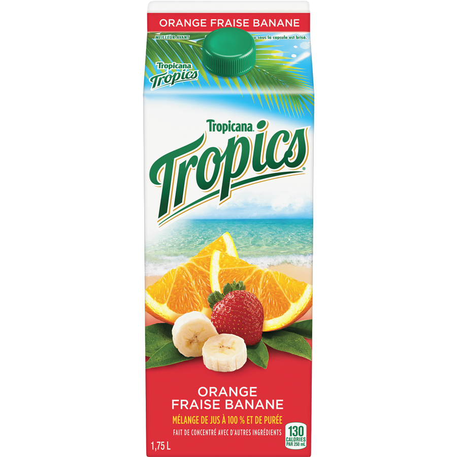 TropicanaMD TropicsMD Orange fraise banane