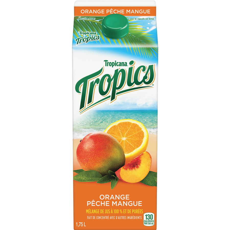 TropicanaMD TropicsMD Orange pêche mangue