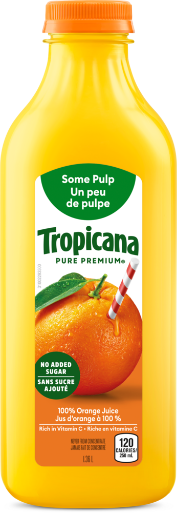 Jus D’orange TropicanaMD Pur À 100 % - Un Peu De Pulpe