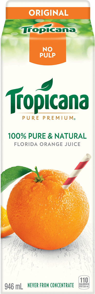 Tropicana 100 Pure Orange Juice No Pulp Tropicanaca