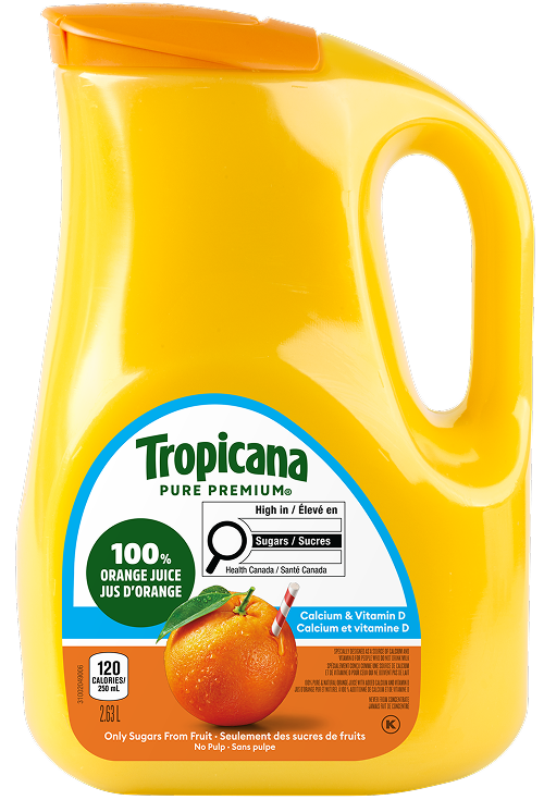 Jus D’orange TropicanaMD  - Calcium Et Vitamine D 