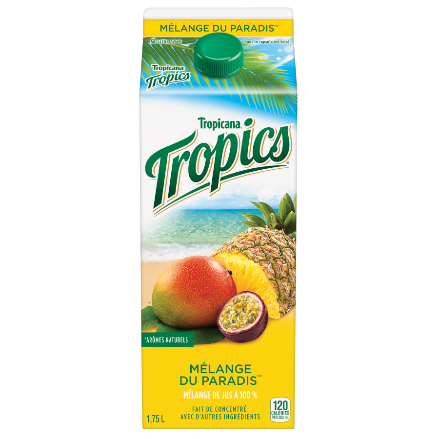 TropicanaMD TropicsMD Mélange du paradisMC