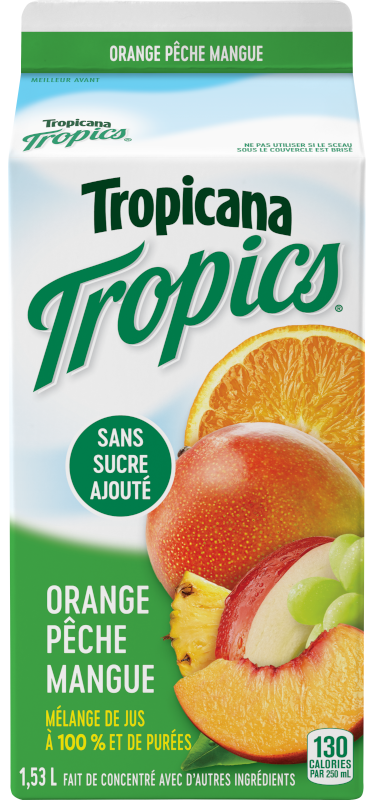 TropicanaMD TropicsMD Orange pêche mangue