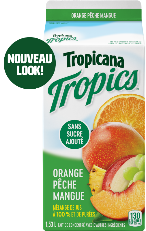 TropicanaMD TropicsMD Orange pêche mangue